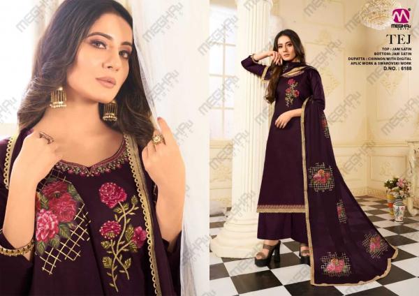 Meghali Tej Designer Satin Salwar Collection